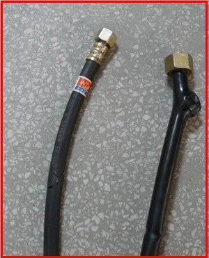 液压软管耐压爆破试验后成效图